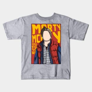 Marty Mcfly Comic Style Kids T-Shirt